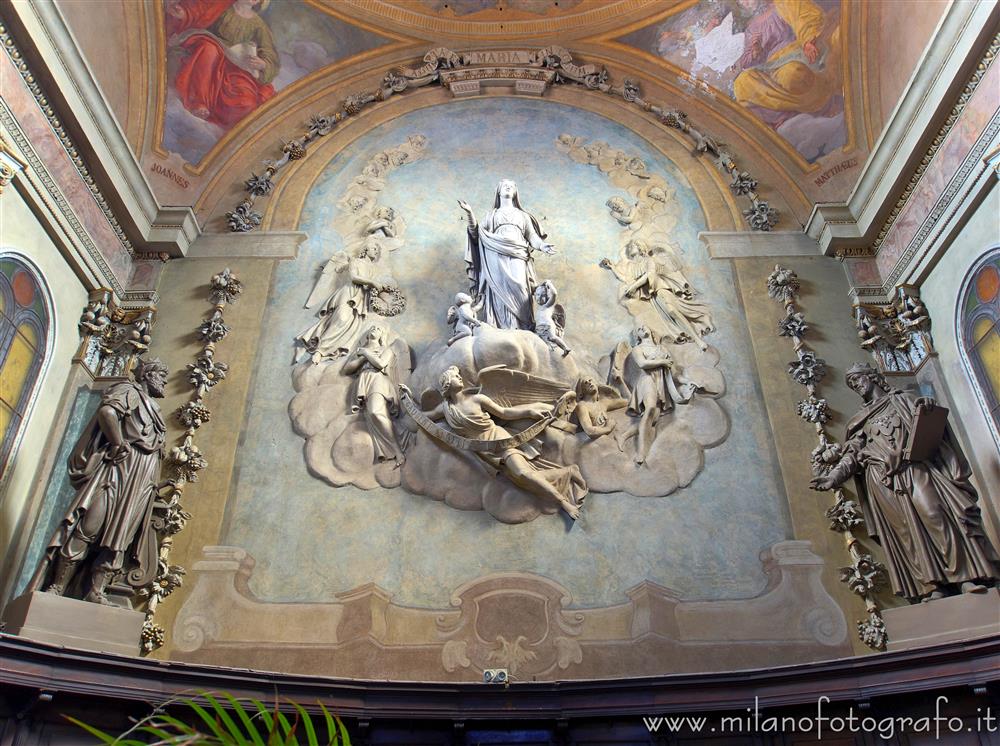 Monza (Monza e Brianza, Italy) - Back wall of the apse of the Church of Santa Maria di Carrobiolo